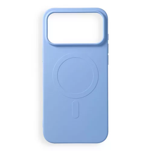 Silicone Mag Cover MagSafe (big hole) iPhone 17 Pro Max / 18 Pro Max tok, világoskék