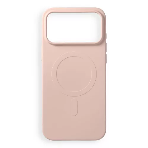 Silicone Mag Cover MagSafe (big hole) iPhone 17 Pro Max / 18 Pro Max tok, rózsaszín