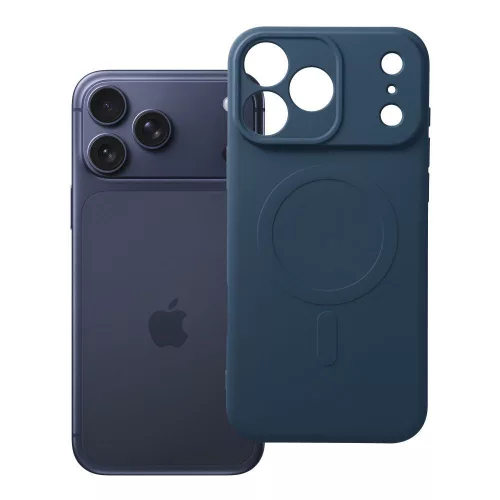 Silicone Mag Cover MagSafe (camera protection) iPhone 17 Pro Max / 18 Pro Max tok, sötétkék