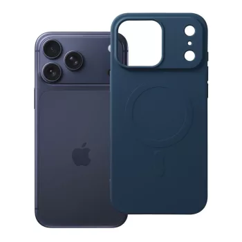   Silicone Mag Cover MagSafe (big hole) iPhone 17 Pro Max / 18 Pro Max tok, sötétkék