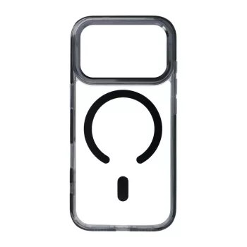   Frame Clear Hybrid Mag Cover MagSafe iPhone 17 Pro Max / 18 Pro Max tok, fekete