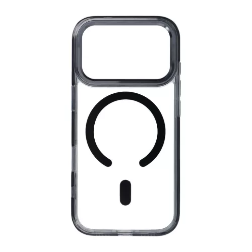 Frame Clear Hybrid Mag Cover MagSafe iPhone 17 Pro Max / 18 Pro Max tok, fekete