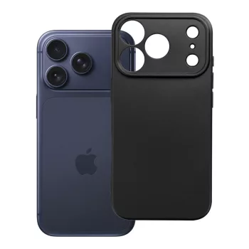 Metallic iPhone 18 Pro / 17 Pro tok, fekete