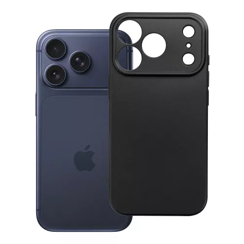 Metallic iPhone 18 Pro / 17 Pro tok, fekete