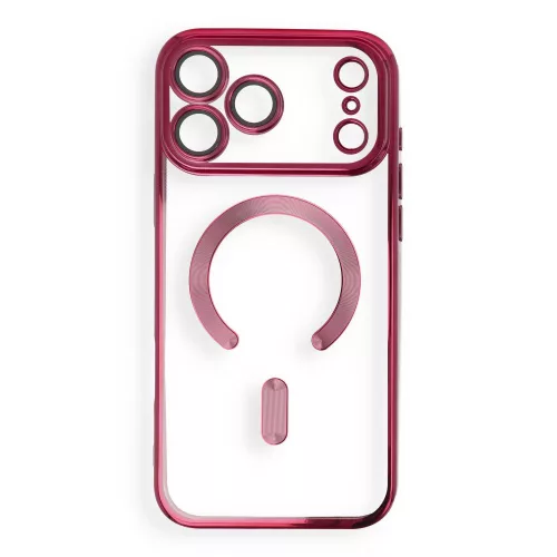 Electro Mag Cover MagSafe Dark Cherry iPhone 17 Pro Max / 18 Pro Max tok, bordó