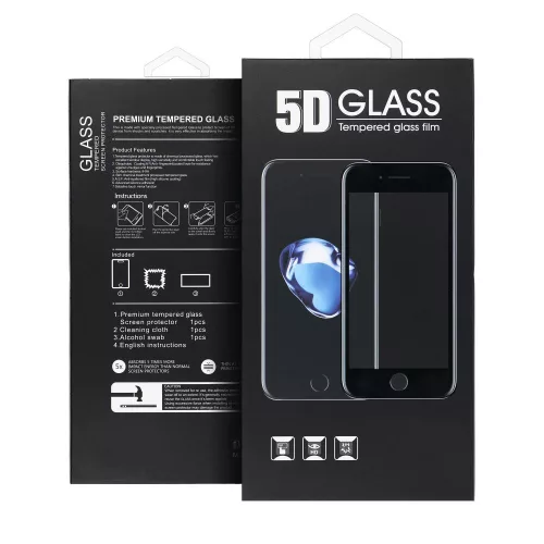 5D Full Glue iPhone 18 Pro üvegfólia, matt fekete