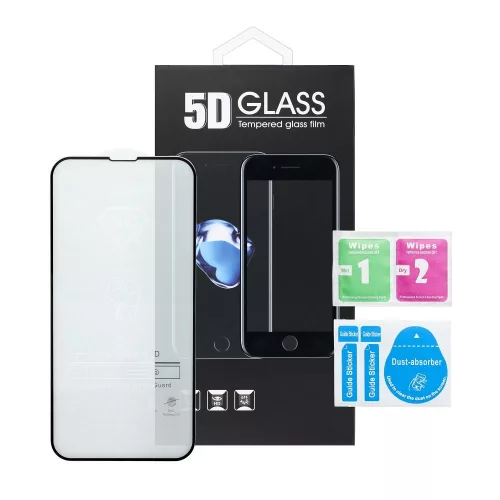 5D Full Glue iPhone 18 üvegfólia, matt fekete