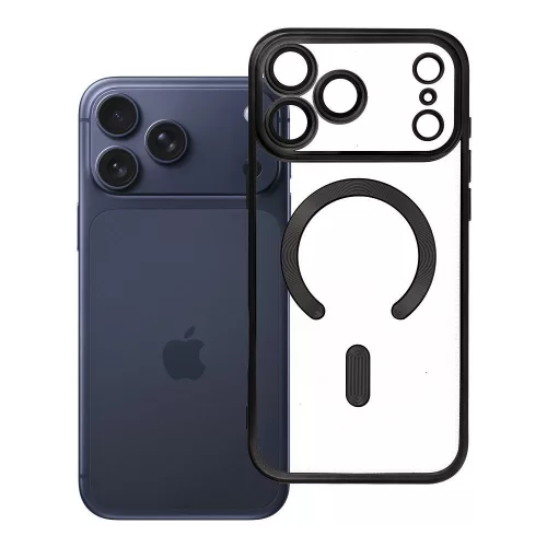 Electro Mag Cover MagSafe iPhone 17 Pro Max / 18 Pro Max tok, fekete