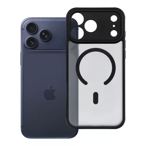 Full Matte Mag Cover MagSafe iPhone 17 Pro Max / 18 Pro Max tok, fekete