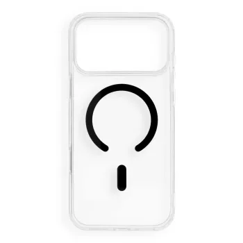  Drop Glue Colorful Ring Mag Cover MagSafe iPhone 17 Pro Max / 18 Pro Max tok, fekete