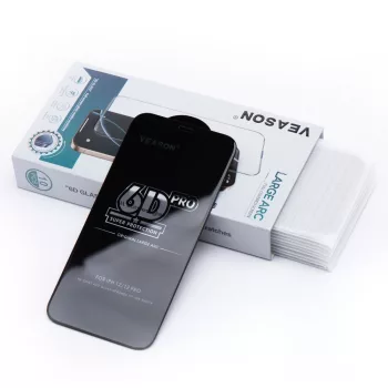   6D Pro Veason Glass iPhone 17 Pro / 18 Pro üvegfólia, fekete