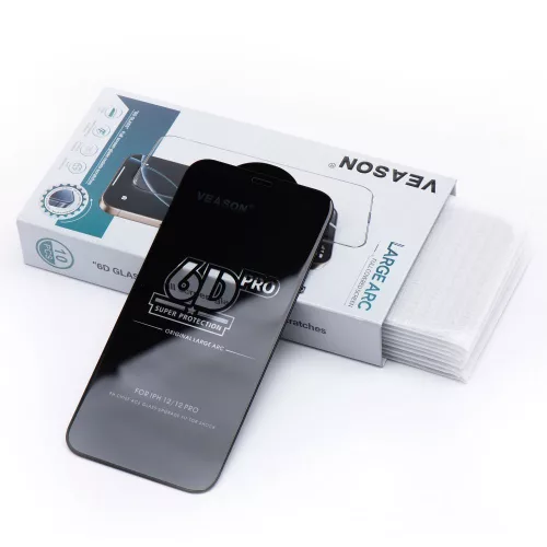 6D Pro Veason Glass iPhone 17 Pro / 18 Pro üvegfólia, fekete