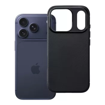 Carbon Premium iPhone 17 Pro / 18 Pro tok, fekete