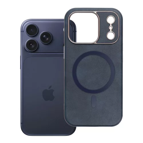 Gentleman Mag Cover MagSafe iPhone 18 Pro / 17 Pro tok, sötétkék