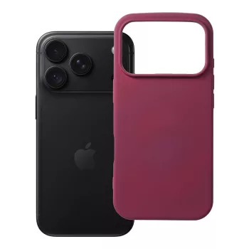 Silicone Dark Cherry iPhone 17 Pro / 18 Pro tok, bordó