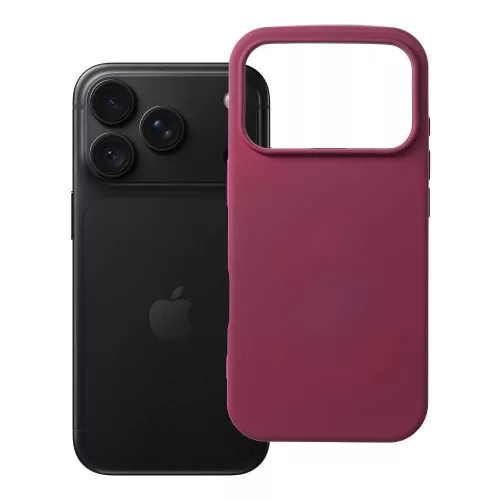 Silicone Dark Cherry iPhone 17 Pro / 18 Pro tok, bordó