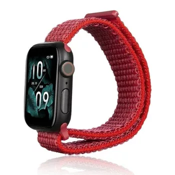 Beline Apple Watch óraszíj Nylon 42/45/45/49mm, piros