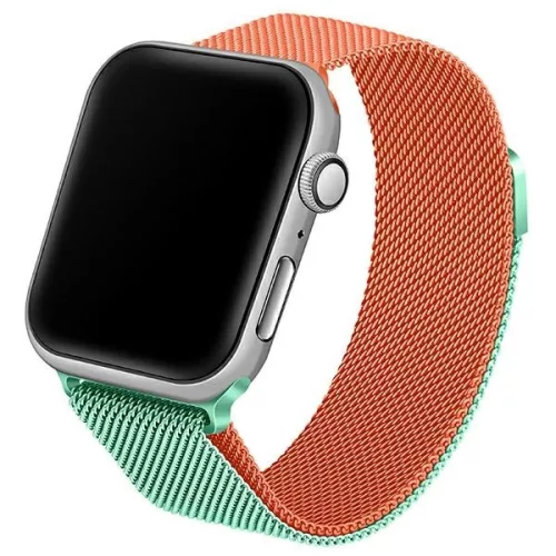 Beline Apple Watch acél óraszíj 38/40/41mm, zöld, narancssárga