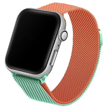   Beline Apple Watch acél óraszíj 42/44/45/49mm, zöld, narancssárga