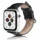 Beline óraszíj Apple Watch bőr 38/40/41mm, fekete