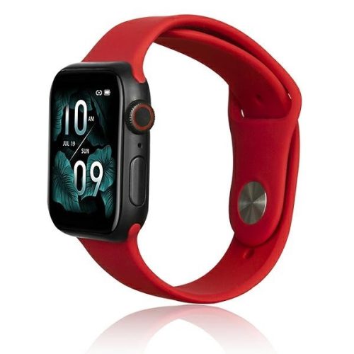 Beline Apple Watch óraszíj szilikon 42/44/45/49mm, piros