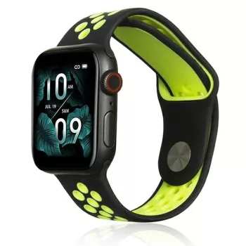   Beline Apple Watch Sport óraszíj szilikon 38/40/41mm, fekete, zöld