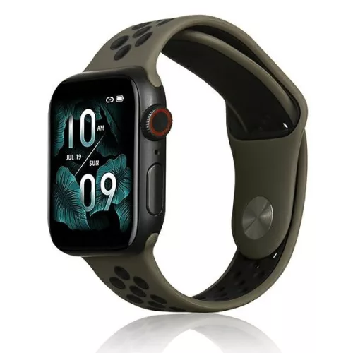 Beline Apple Watch Sport óraszíj Szilikon 38/40/41mm, barna, fekete