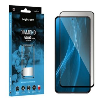   MS Diamond Glass Edge FG Samsung Galaxy A15 5G A156 fekete keret, edzett üvegfólia