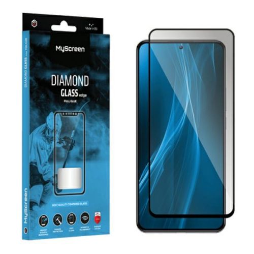 MS Diamond Glass Edge FG Samsung Galaxy A15 5G A156 fekete keret, edzett üvegfólia