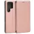 Beline Book Magnetic oldalra nyíló tok Samsung Galaxy S23 Ultra, rozéarany