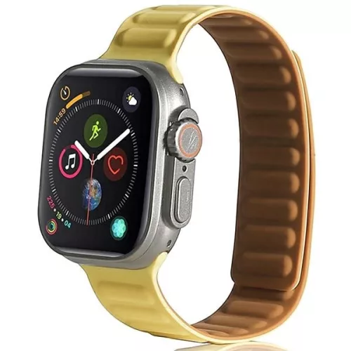 Beline Apple Watch óraszíj Mágneses 38/40/41mm, sárga