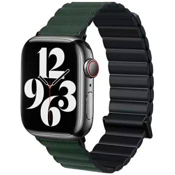   Beline óraszíj Apple Watch Magnetic Pro 38/40/41mm, fekete-zöld