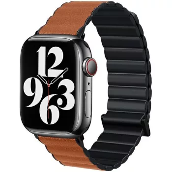   Beline Apple Watch Magnetic Pro óraszíj 42/44/45/49mm, fekete, barna
