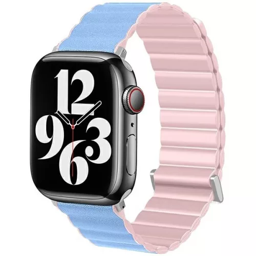 Beline Apple Watch Magnetic Pro óraszíj 42/44/45/49mm, rózsaszín, kék