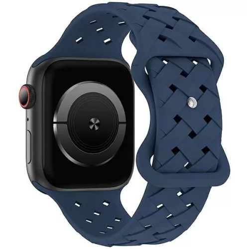 Beline Apple Watch óraszíj szilikon szőtt 38/40/41mm, kék