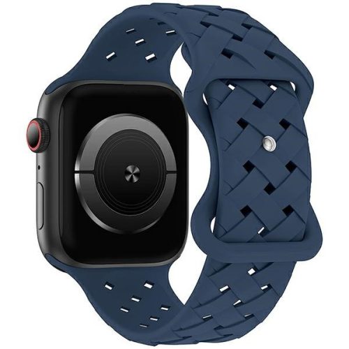Beline Apple Watch óraszíj szilikon szőtt 42/44/45/49mm, kék