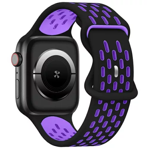 Beline Apple Watch New Sport szilikon óraszíj 38/40/41mm, fekete, lila