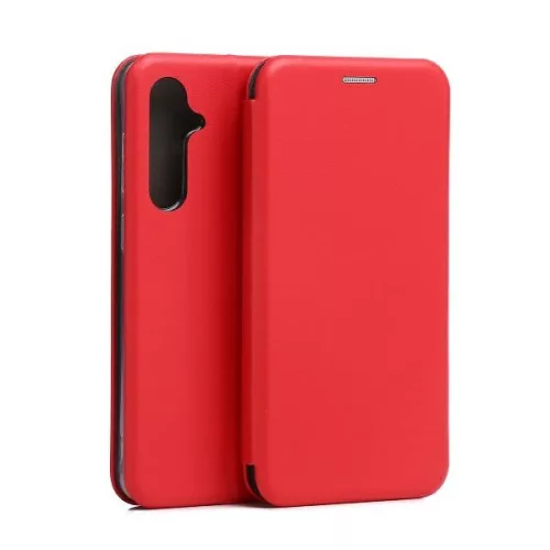 Beline Book Magnetic oldalra nyíló tok Samsung Galaxy S23 FE S711, piros