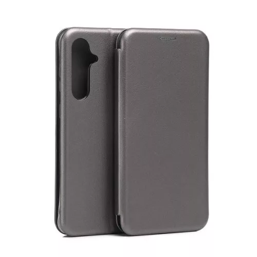 Beline Book Magnetic oldalra nyíló tok Samsung Galaxy S23 FE S711, sötétszürke