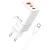 Beline hálózati töltő 2x USB-C + 1x USB 65W + USB-C kábel PD 3.0 + QC 3.0  BLN3CW65C GaN, fehér