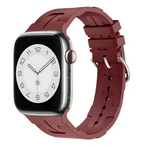 Beline óraszíj Apple Watch szilikon Ultra 38/40/41mm, bordó