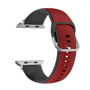   Beline Apple Watch óraszíj Silico bőr 38/40/41mm, piros, fekete