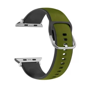 Beline óraszíj Apple Watch Silico bőr 38/40/41mm, zöld