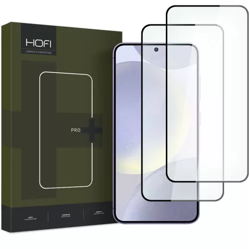 HOFI GLASS PRO+ Kijelzővédő üvegfólia 2db Samsung Galaxy S24, fekete