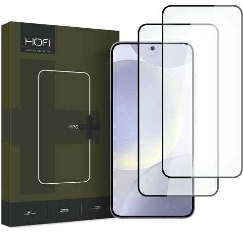 HOFI GLASS PRO+ Kijelzővédő üvegfólia 2db Samsung Galaxy S24 Plus, fekete