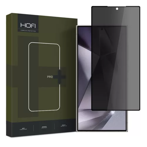 HOFI ANTI SPY GLASS PRO+ GALAXY S24 ULTRA PRIVACY, betekintésvédő üvegfólia, fekete