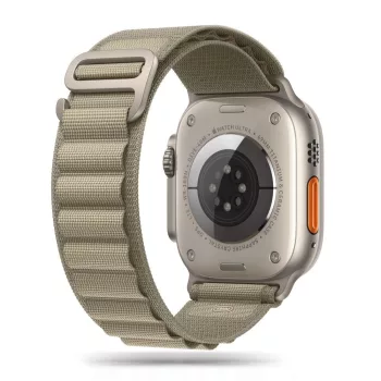   TECH-PROTECT Óraszíj NYLON PRO APPLE WATCH 4/5/6/7/8/9/SE/ULTRA 1/2 (42/44/45/49 MM), szürke-zöld
