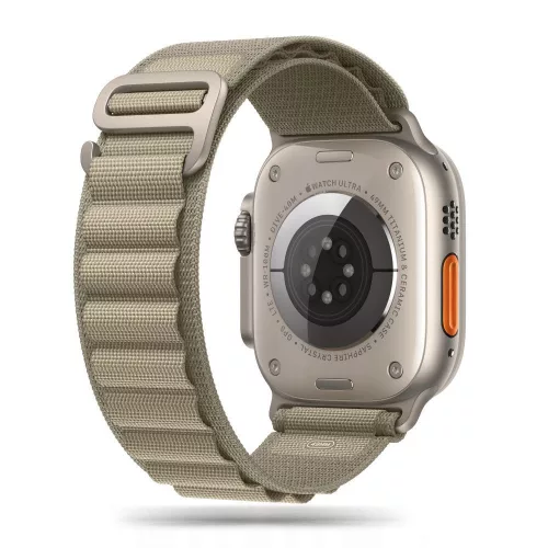 TECH-PROTECT Óraszíj NYLON PRO APPLE WATCH 4/5/6/7/8/9/SE/ULTRA 1/2 (42/44/45/49 MM), szürke-zöld