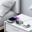 Tech-Protect QI15W-A32 3in1 induktív töltő MagSafe funkcióval okostelefonhoz / Apple Watch-hoz / AirPods-hoz - szürke
