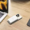 TECH-PROTECT Powerbank, külső akkumulátor PB31 LIFEMAG MAGSAFE POWER BANK 10000MAH, fehér
